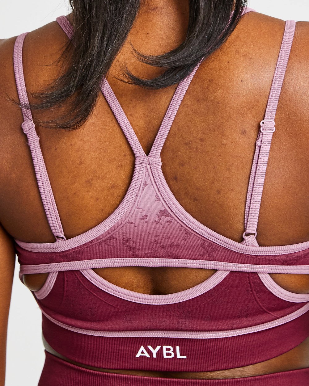 AYBL Flare Seamless Sports Bra Plum | 961-THPZGS