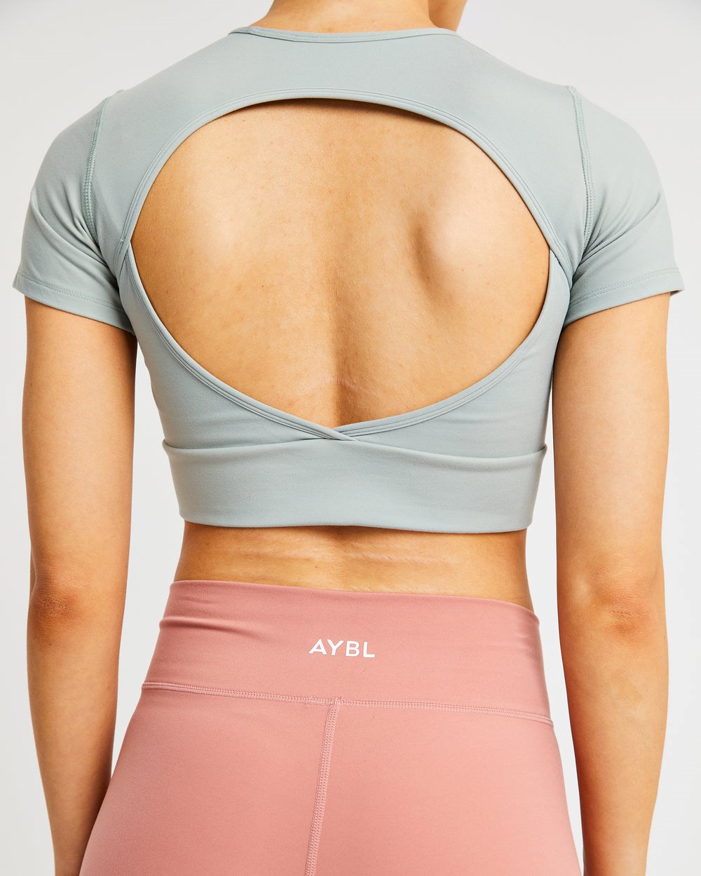 AYBL Flow Crop Top Grün | 417-NSQHTU