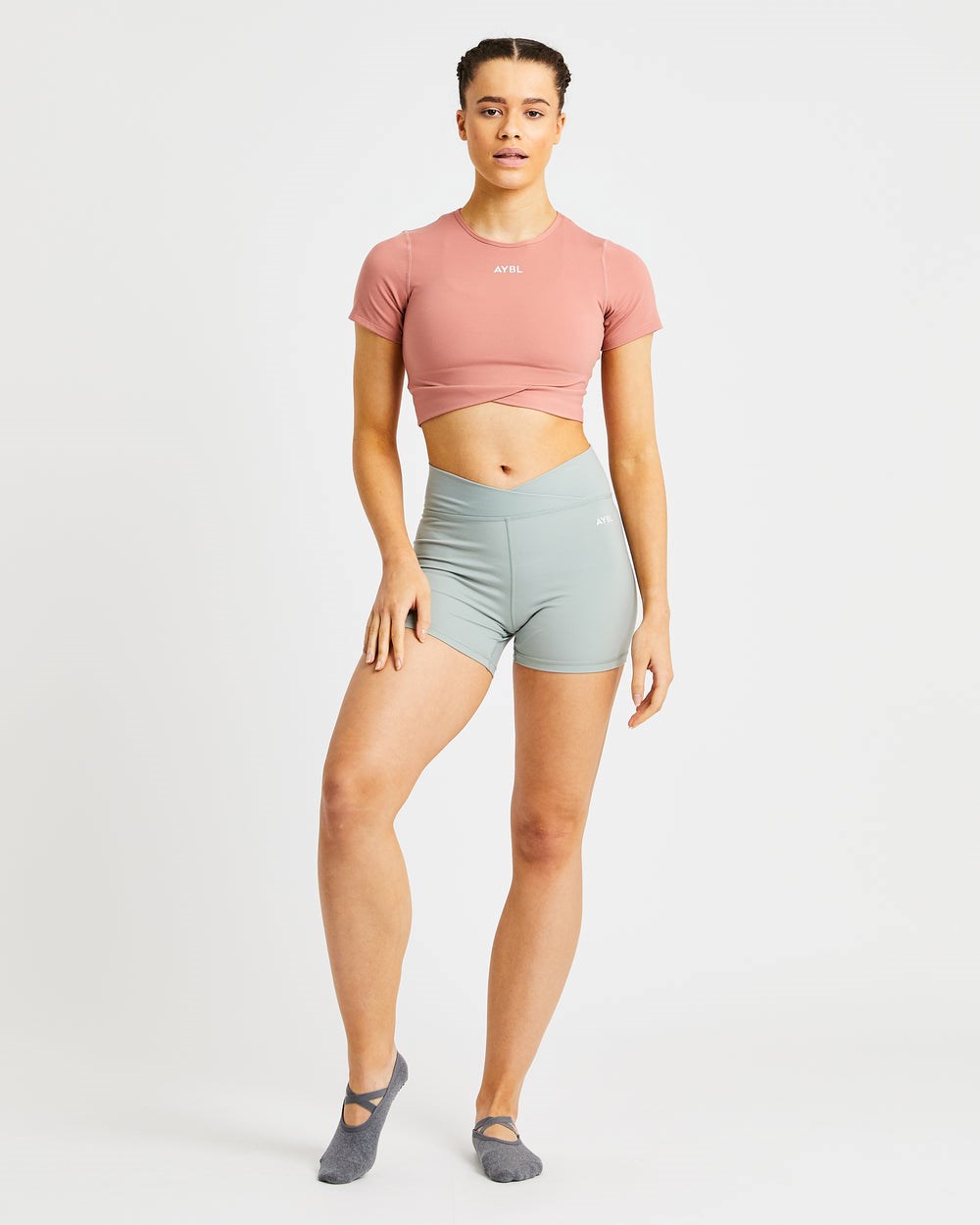 AYBL Flow Crop Top Rosa | 417-IBHGWZ