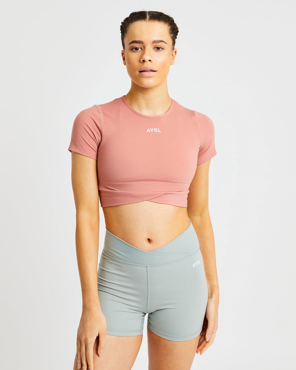 AYBL Flow Crop Top Rosa | 417-IBHGWZ