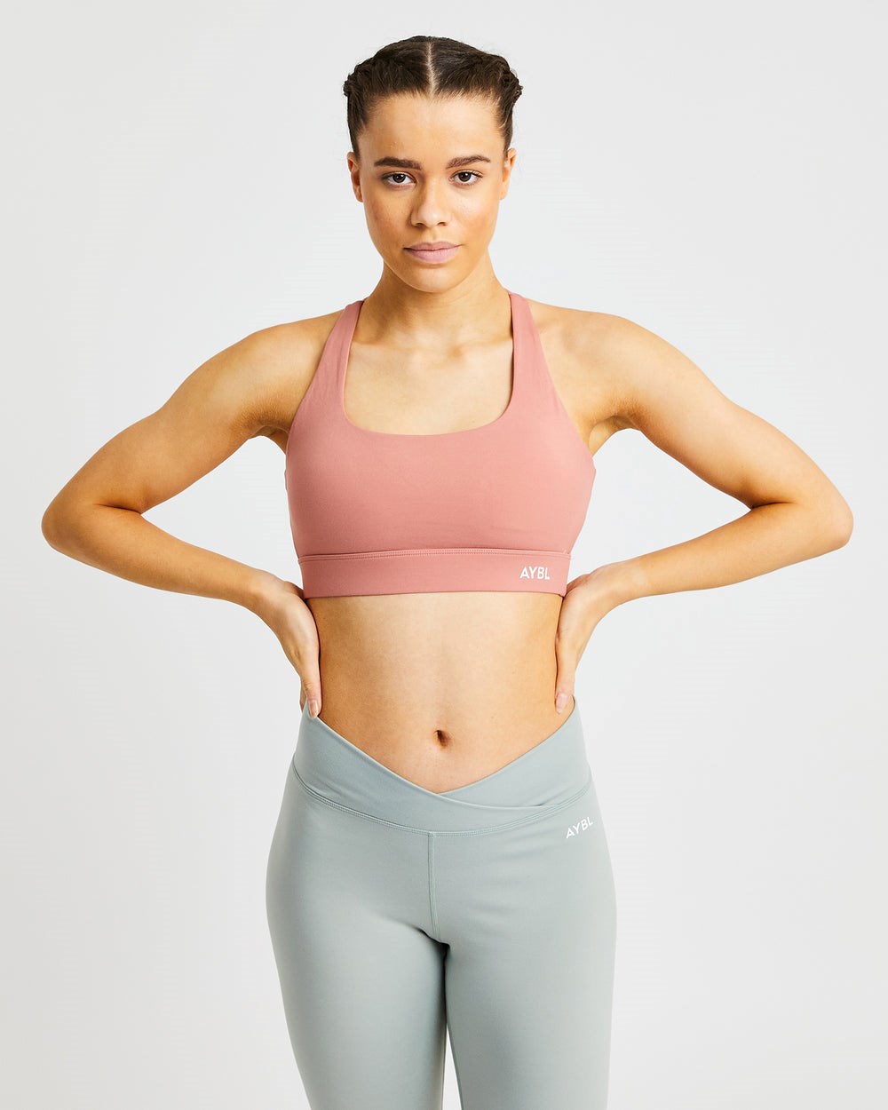 AYBL Flow Sports Bra Rosa | 261-YIVRKF