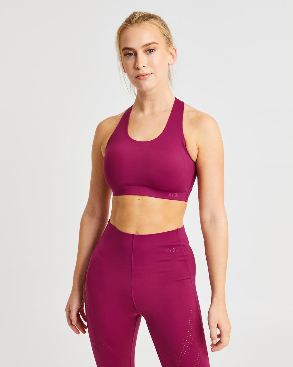 AYBL Fusion Sports Bra Berry Wine | 708-AOHMIG