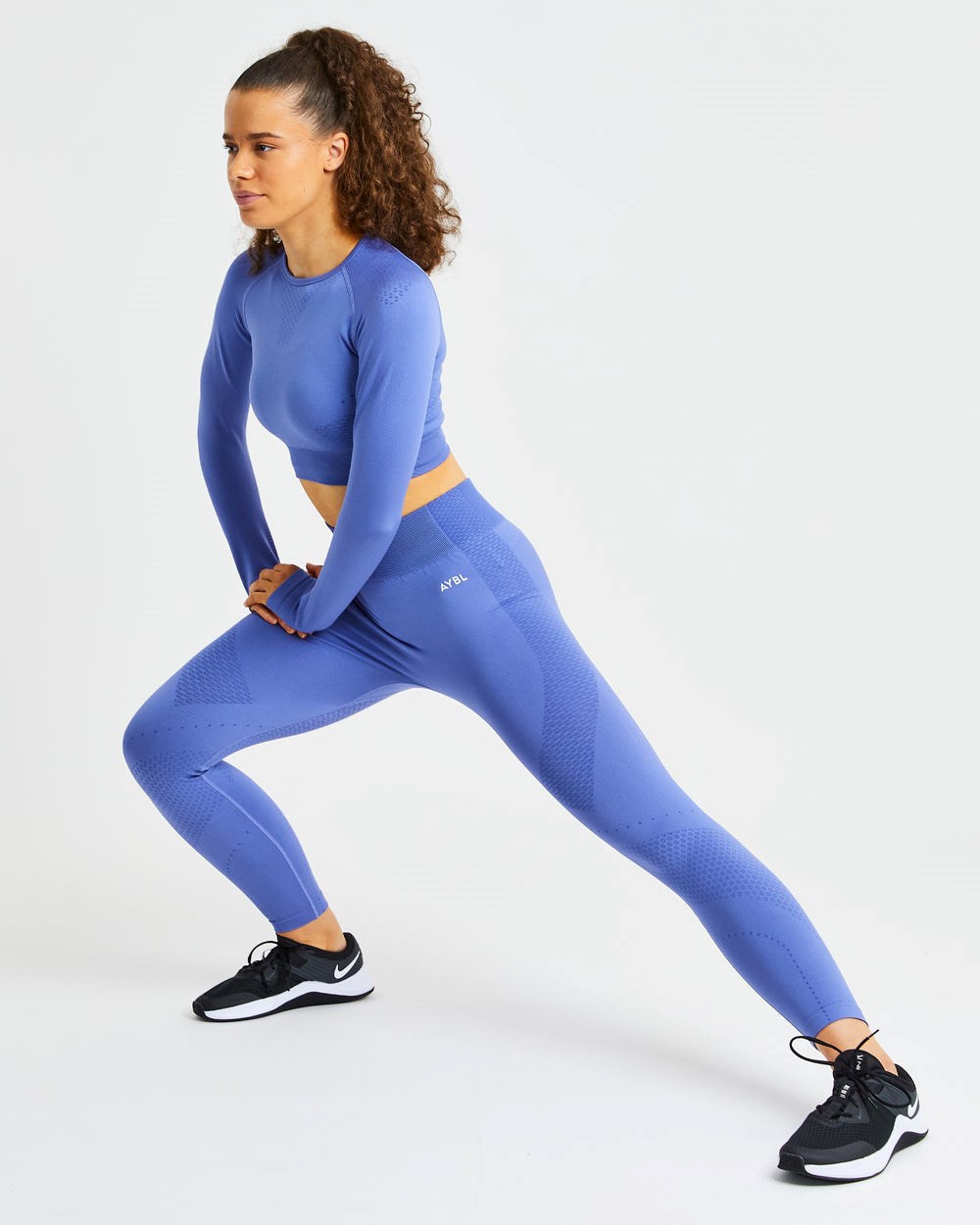 AYBL Ignite Seamless Leggings Blau | 368-PEIOFZ