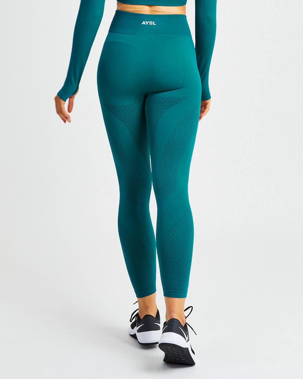 AYBL Ignite Seamless Leggings Hyper Teal | 184-SKODGH