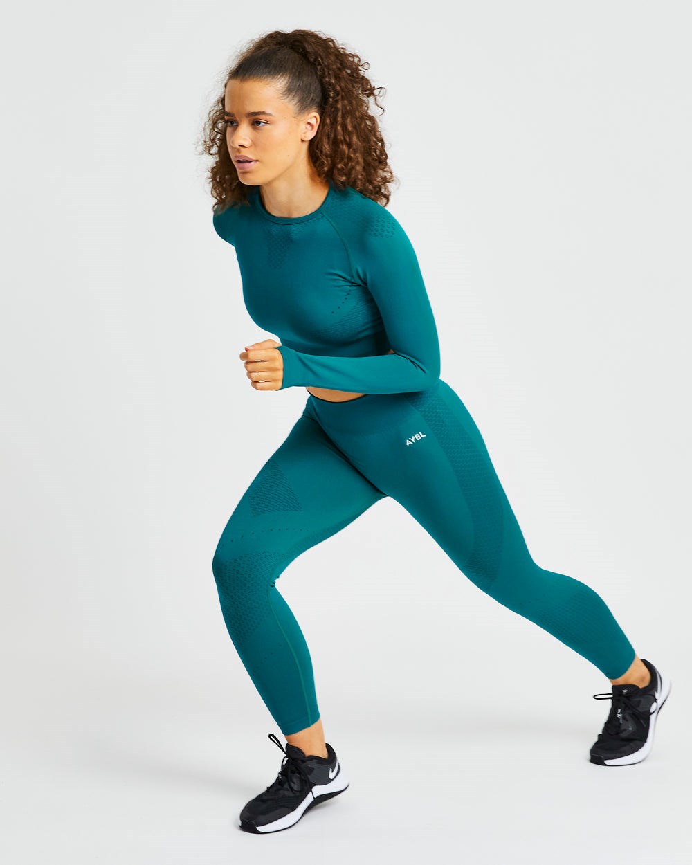 AYBL Ignite Seamless Leggings Hyper Teal | 184-SKODGH