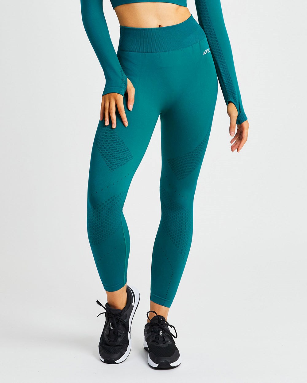 AYBL Ignite Seamless Leggings Hyper Teal | 184-SKODGH