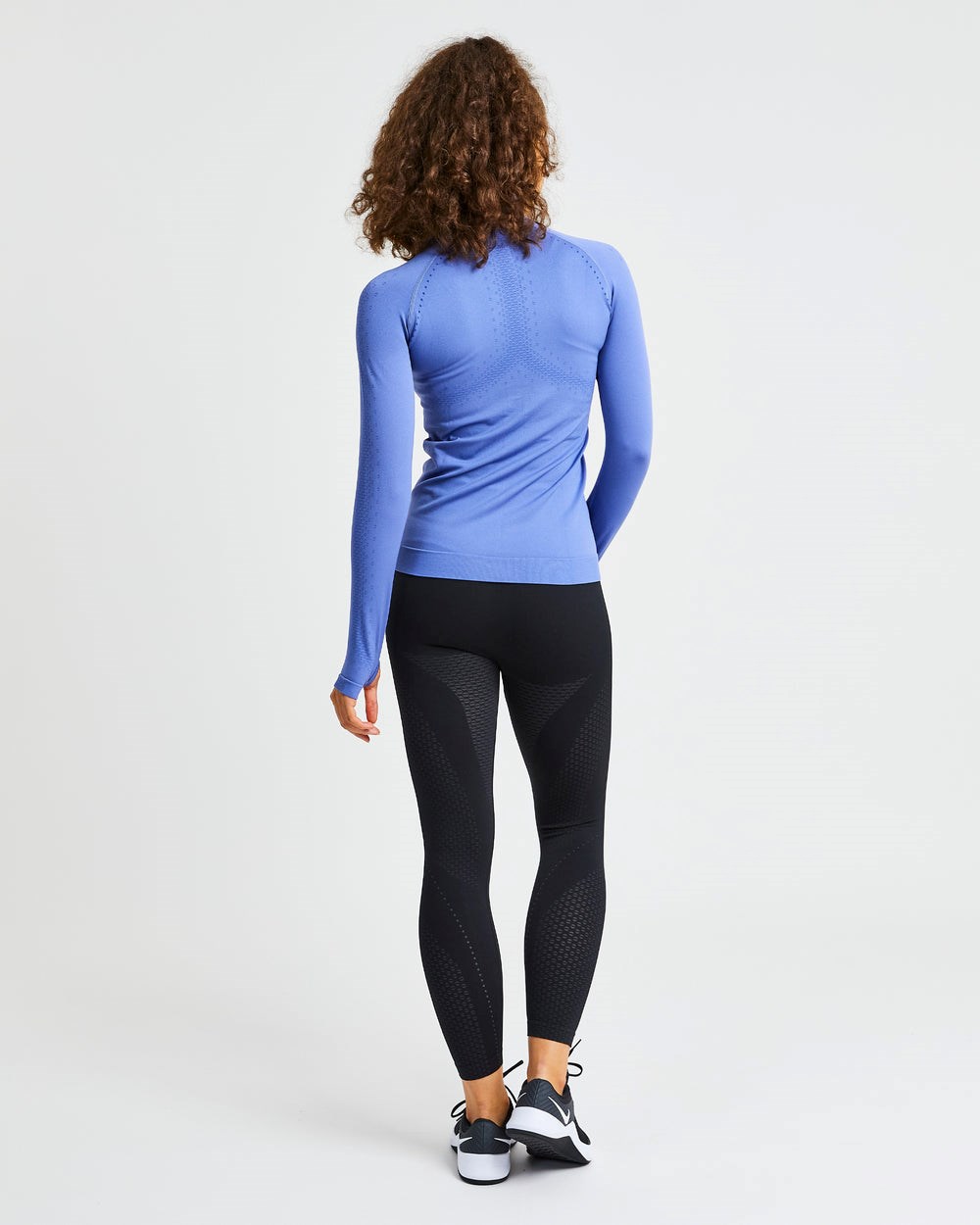 AYBL Ignite Seamless Zip Jacket Blau | 380-HGMPKL