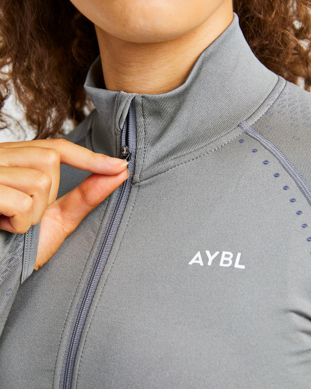 AYBL Ignite Seamless Zip Jacket Grau | 758-PDACXI