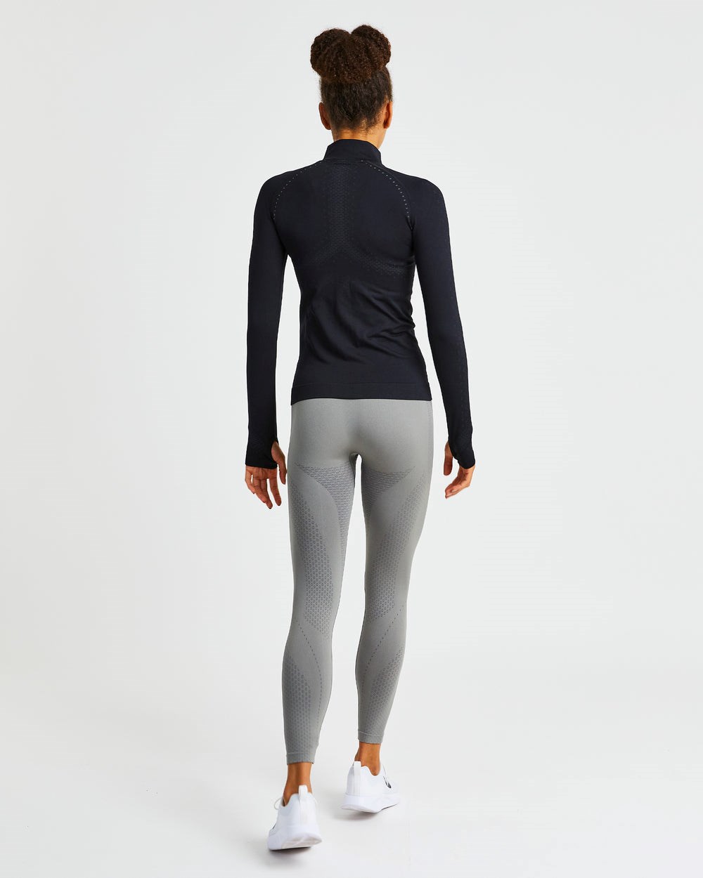 AYBL Ignite Seamless Zip Jacket Schwarz | 083-HWPFSJ