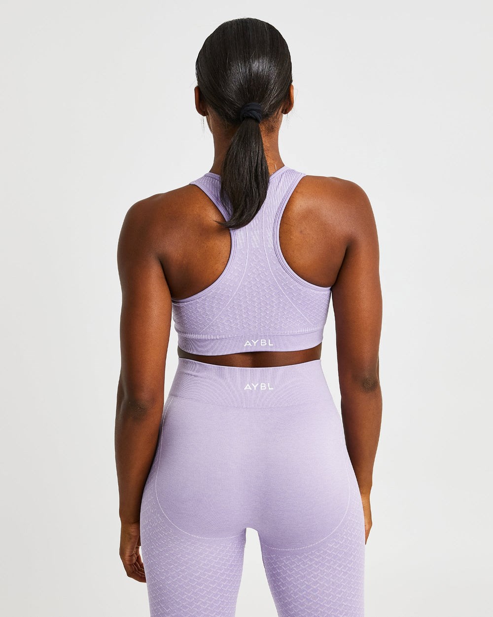 AYBL Impact Seamless Sports Bra Lilac | 315-VEPFLA