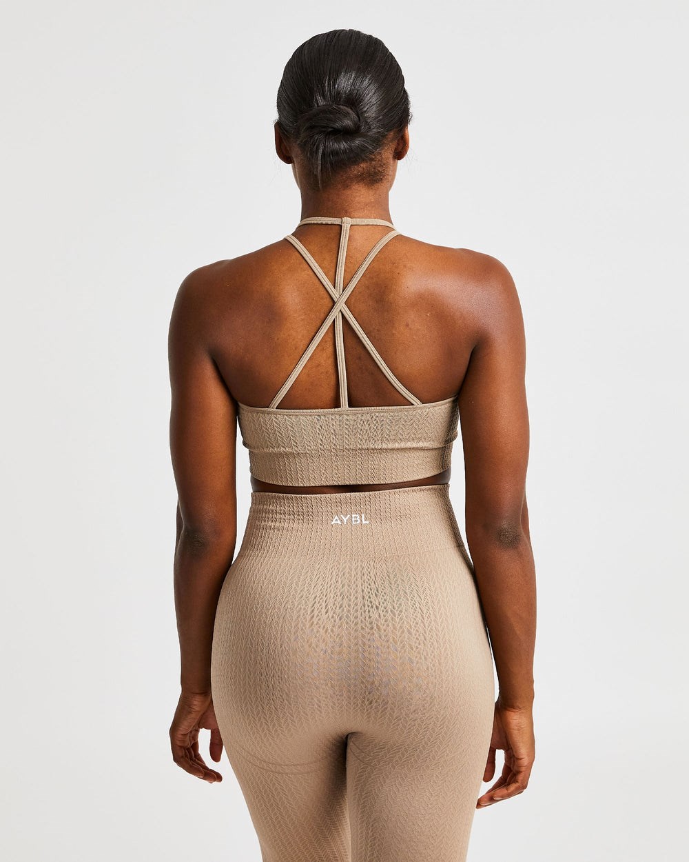 AYBL Luxe Seamless Crop Tank Top Mocha | 689-OLGPAI