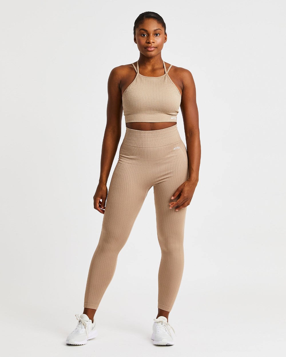 AYBL Luxe Seamless Crop Tank Top Mocha | 689-OLGPAI