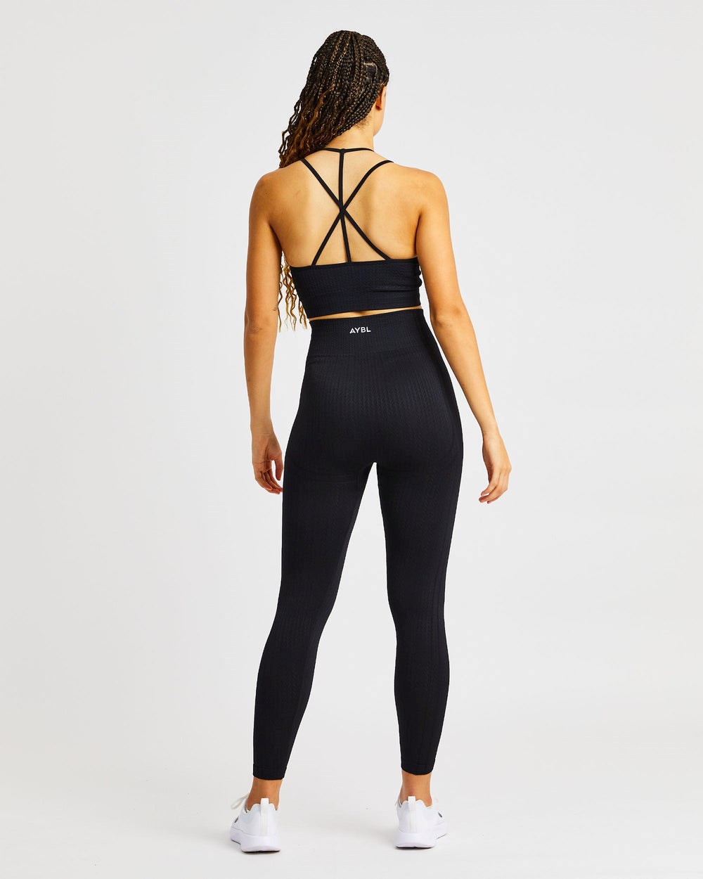 AYBL Luxe Seamless Crop Tank Top Schwarz | 357-LWNQVB