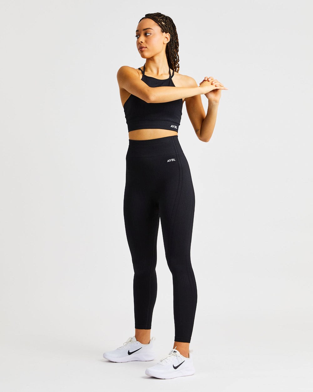 AYBL Luxe Seamless Crop Tank Top Schwarz | 357-LWNQVB