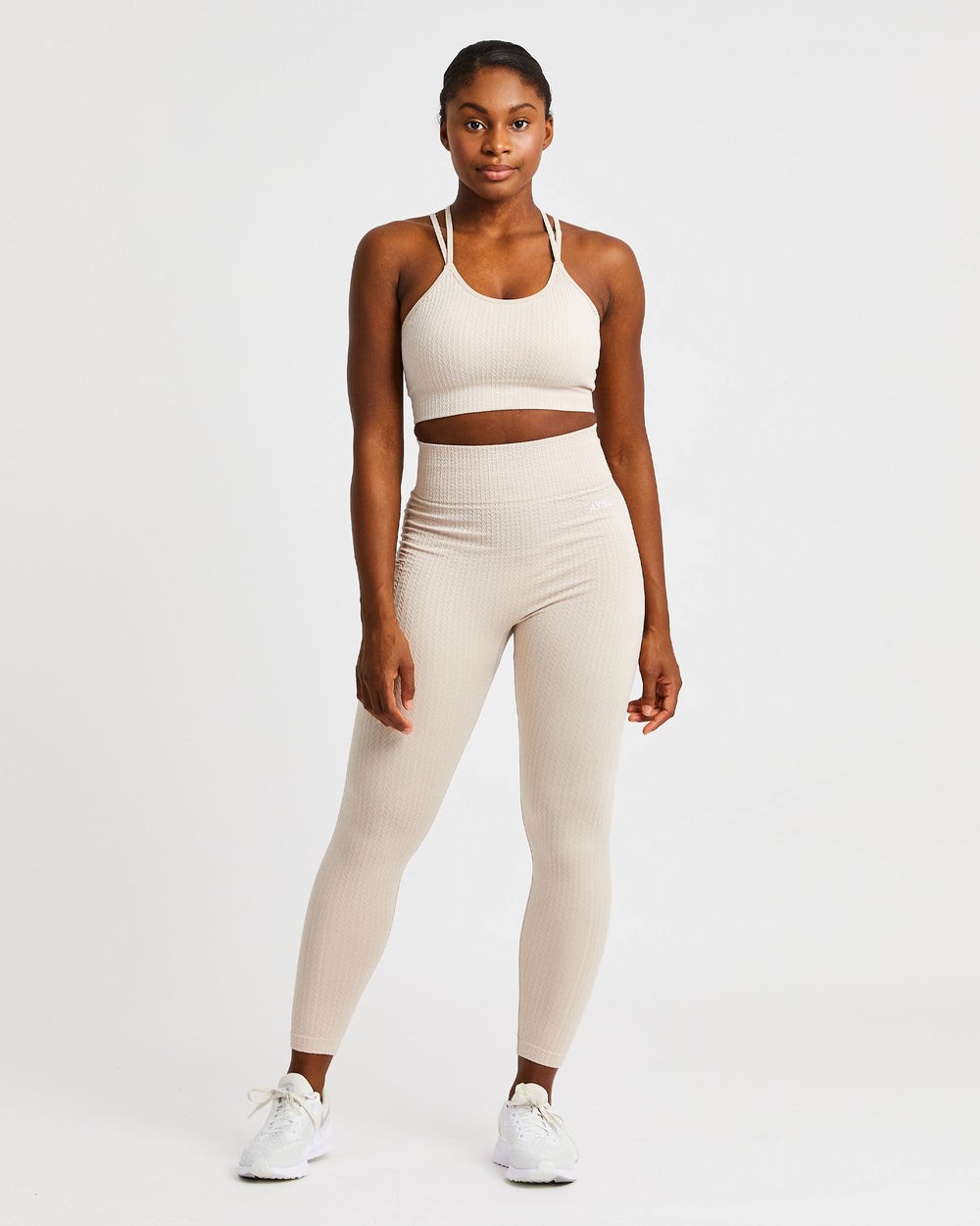 AYBL Luxe Seamless Sports Bra Sand | 286-HNPMAQ