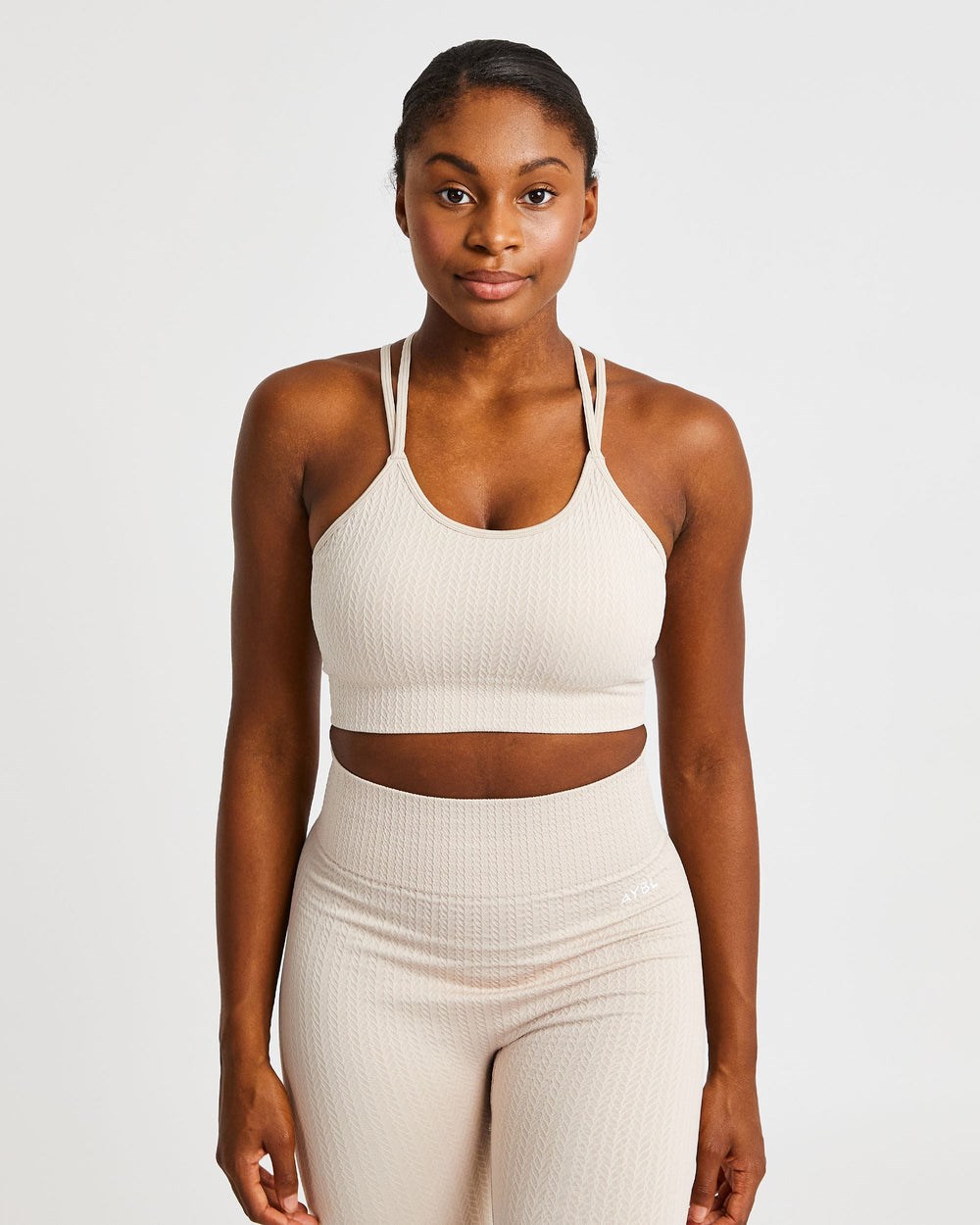 AYBL Luxe Seamless Sports Bra Sand | 286-HNPMAQ