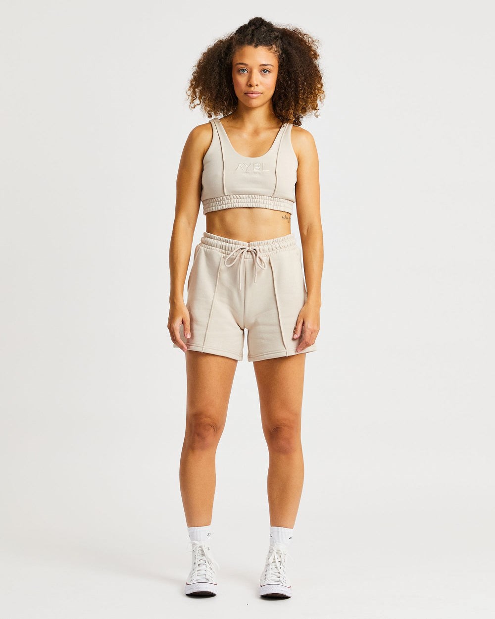 AYBL Luxe Shorts Sand | 051-FUNXKH