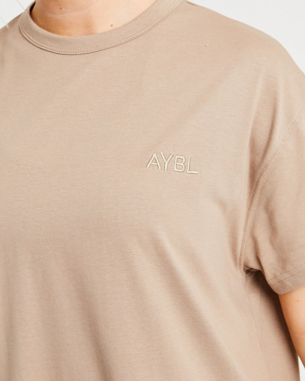 AYBL Luxe T Shirt Mocha | 032-UPOZQV