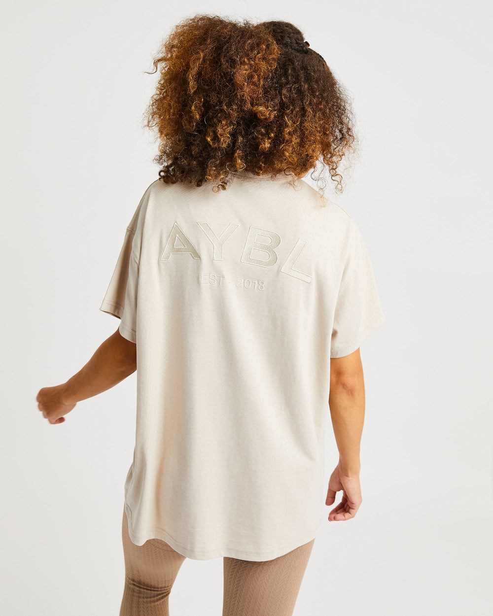 AYBL Luxe T Shirt Sand | 402-CZJFBX