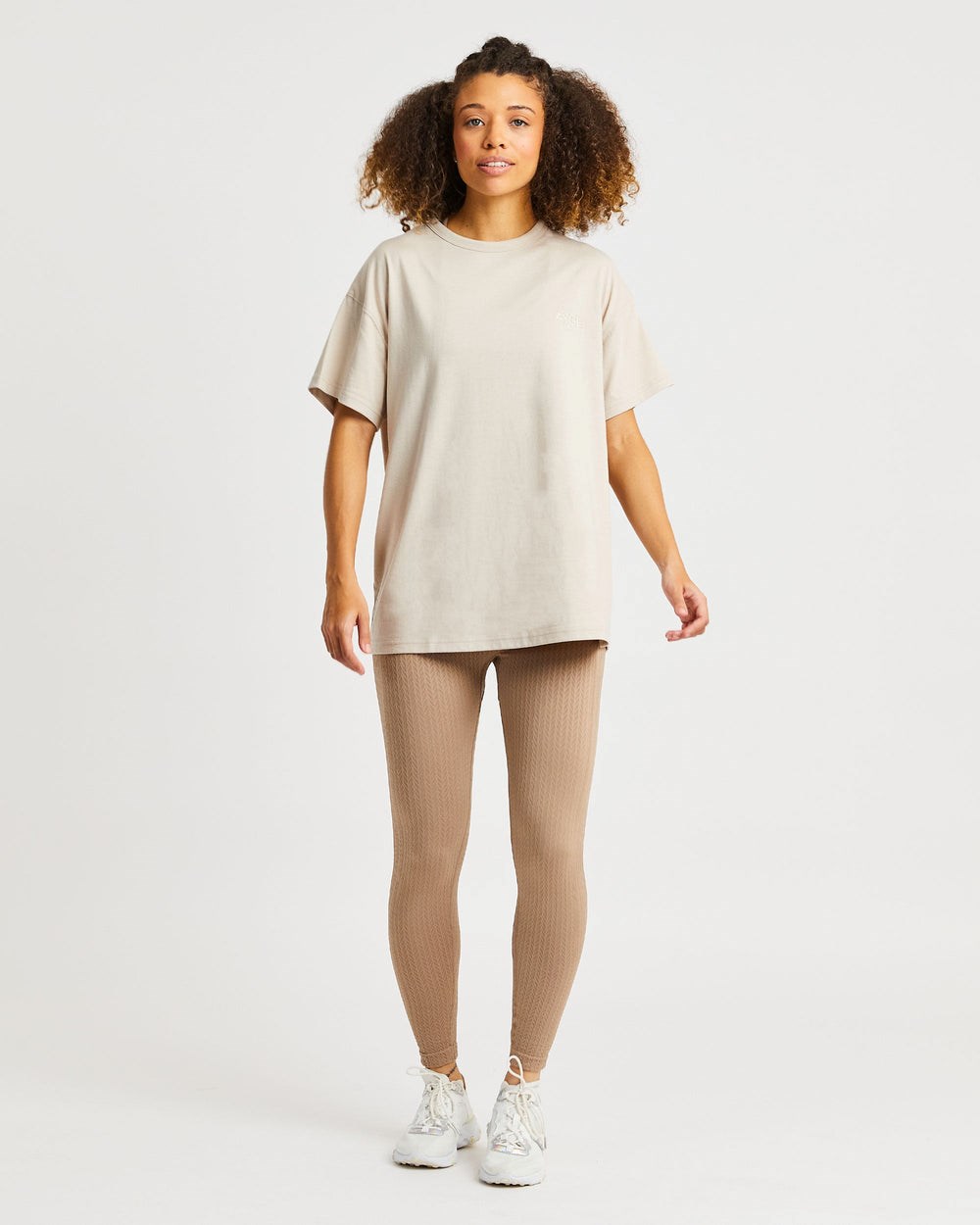 AYBL Luxe T Shirt Sand | 402-CZJFBX