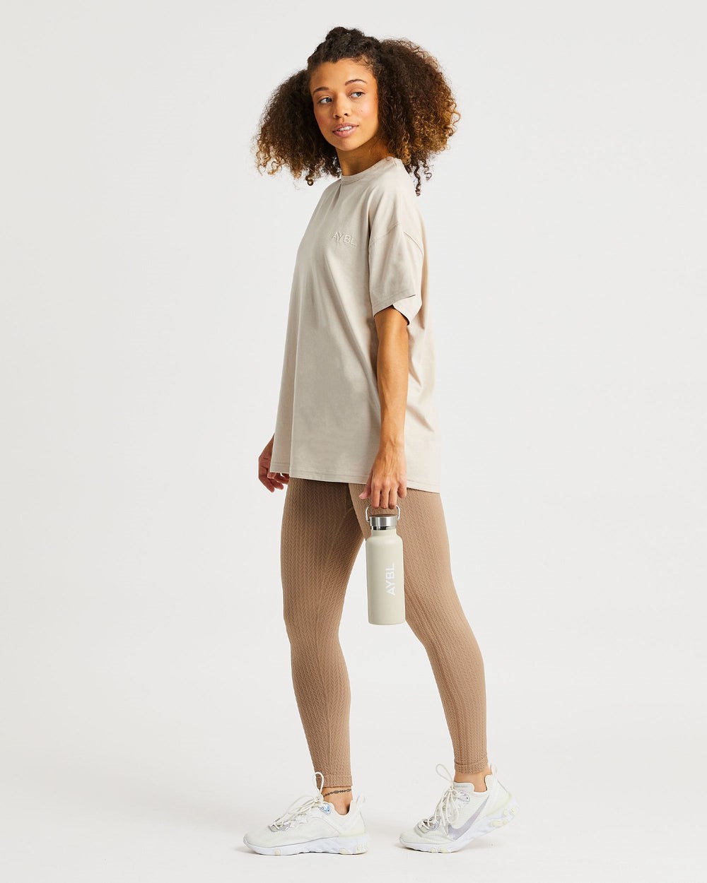 AYBL Luxe T Shirt Sand | 402-CZJFBX