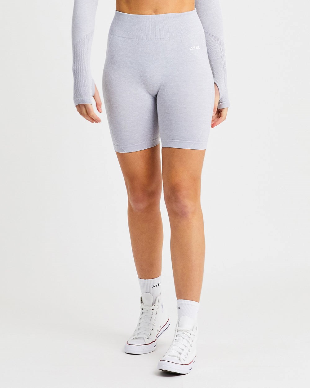 AYBL Motion Seamless Cycling Shorts Hellgrau | 462-ACEVXQ