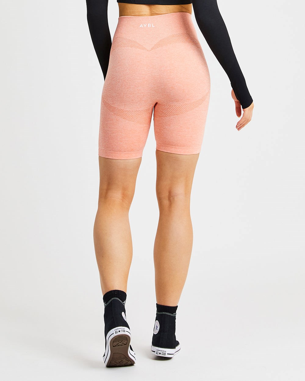 AYBL Motion Seamless Cycling Shorts Peach Marl | 687-YWUVKA