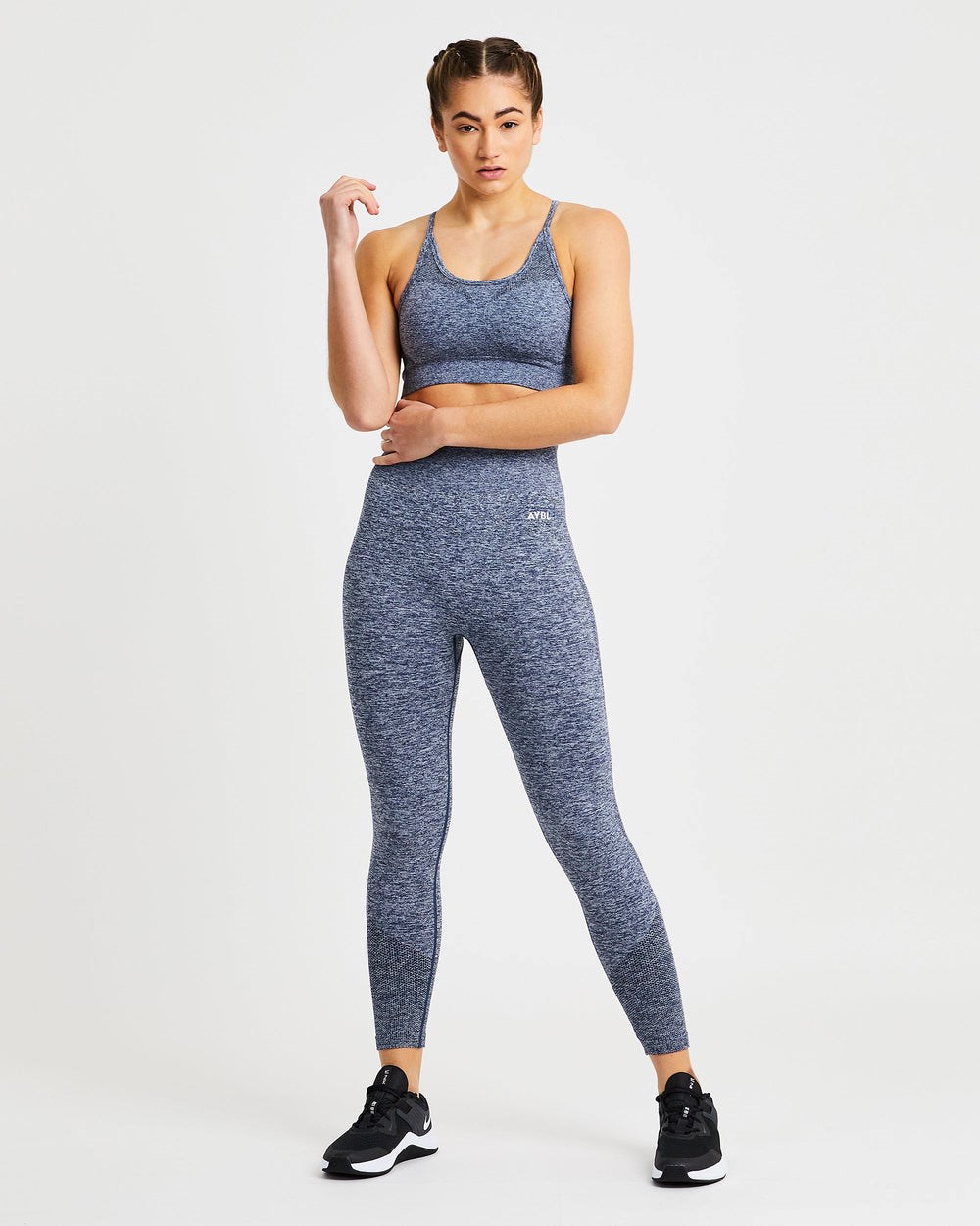 AYBL Motion Seamless Leggings Navy | 281-GTEOQC