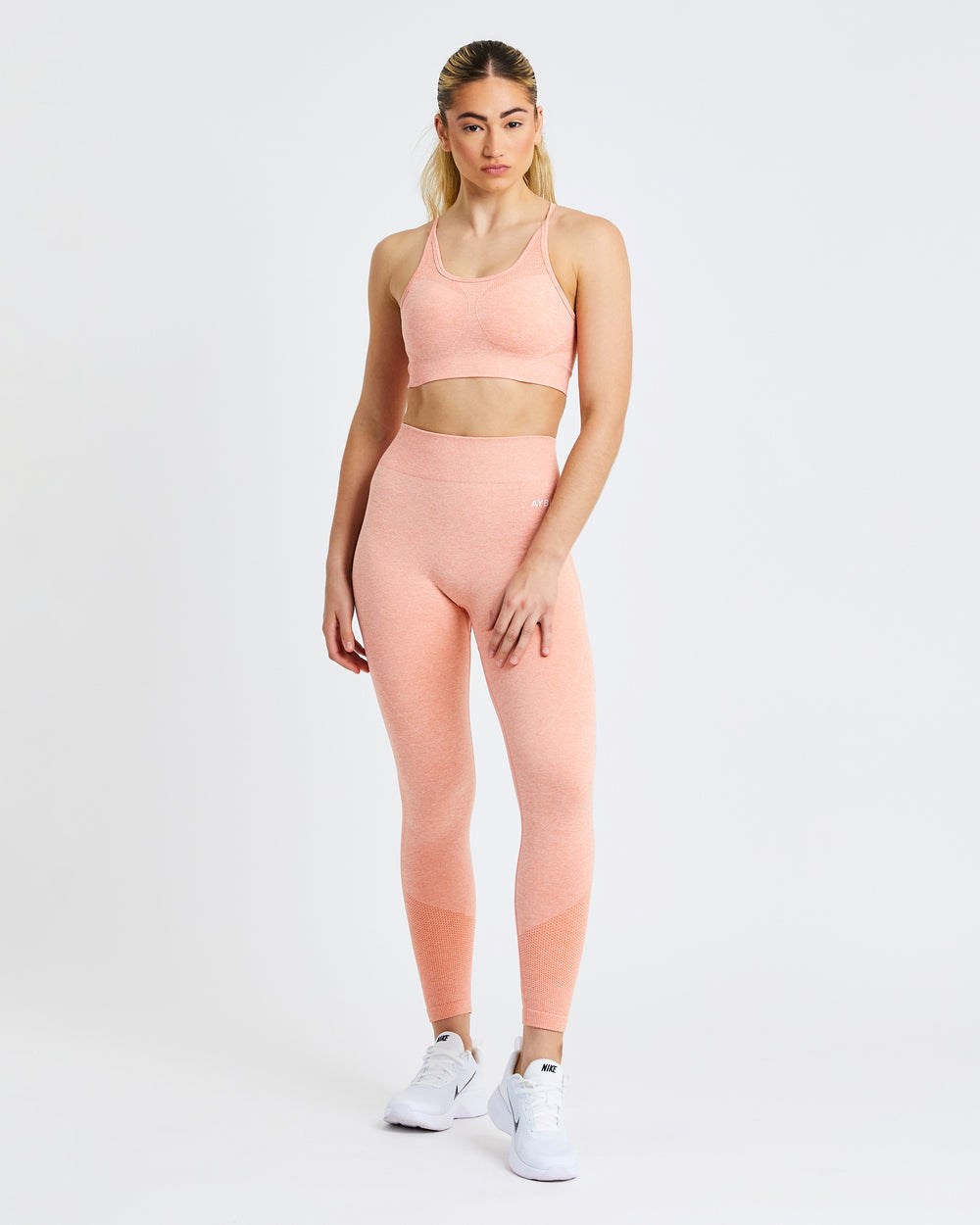 AYBL Motion Seamless Leggings Peach Marl | 087-GXFNYH