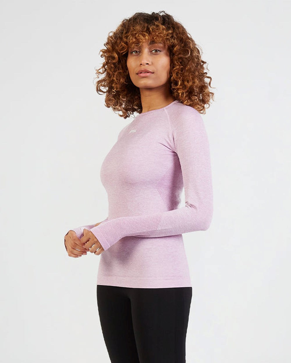 AYBL Motion Seamless Long Sleeve Top Rosa | 402-KIHERU