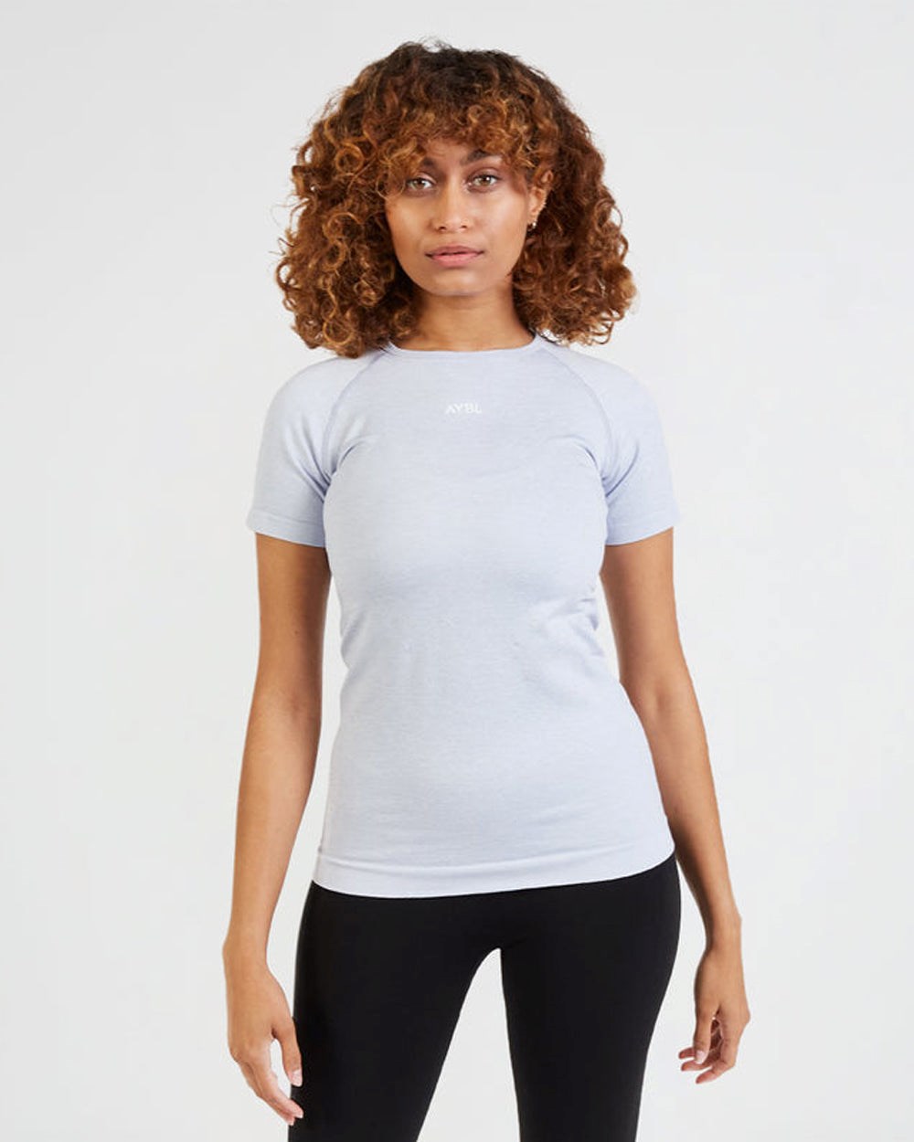 AYBL Motion Seamless T Shirt Blau | 084-UEQCWH