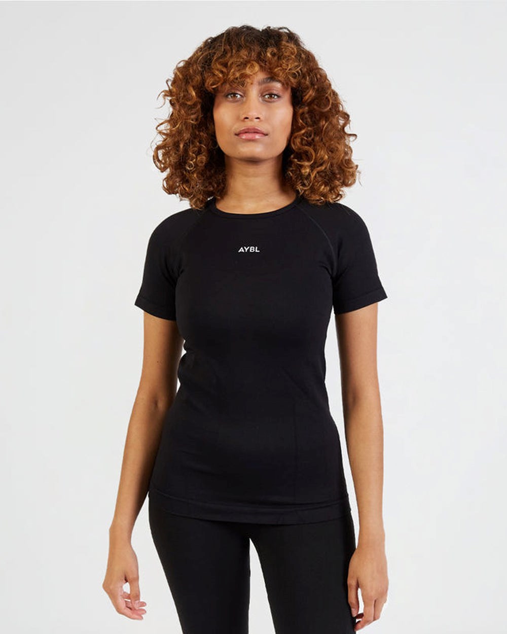 AYBL Motion Seamless T Shirt Schwarz | 371-WMVXFP