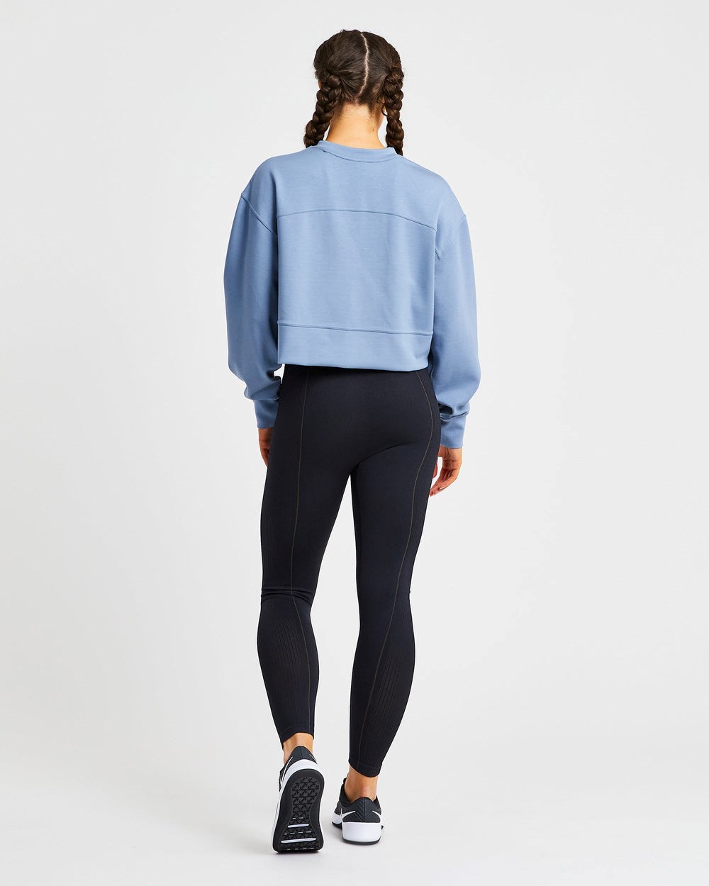 AYBL Oversized Crop Jumper Blau | 621-CJVLUP