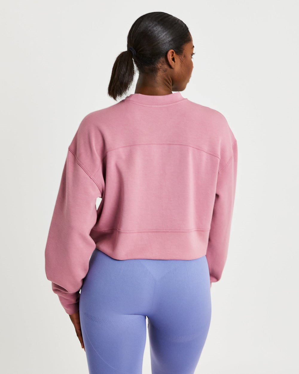 AYBL Oversized Crop Jumper Rosa Rosa | 894-HSTGFU