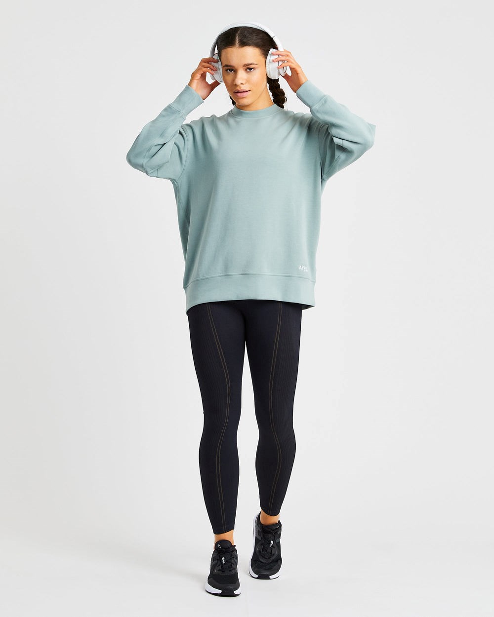 AYBL Oversized Jumper Grün | 568-SVZGXY