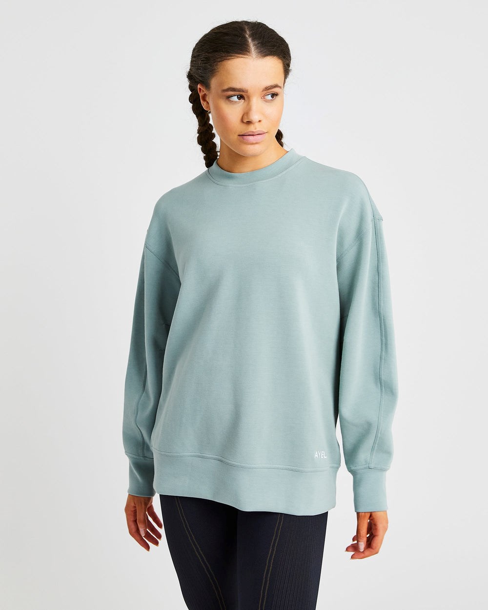 AYBL Oversized Jumper Grün | 568-SVZGXY