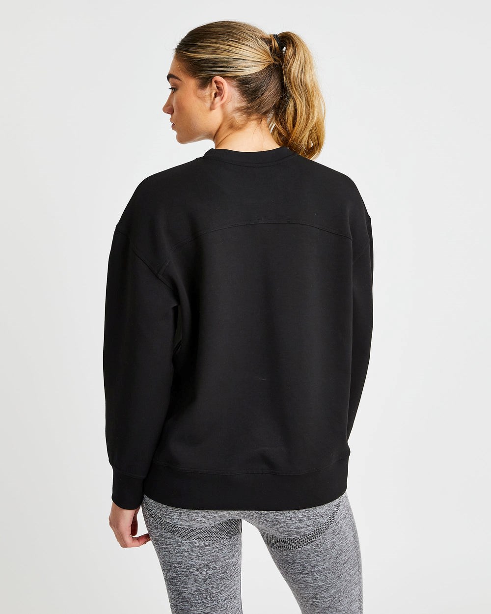 AYBL Oversized Jumper Schwarz | 619-HLMNQZ