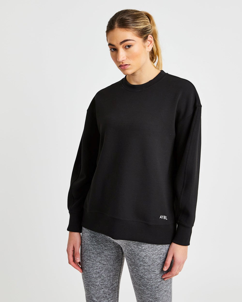 AYBL Oversized Jumper Schwarz | 619-HLMNQZ