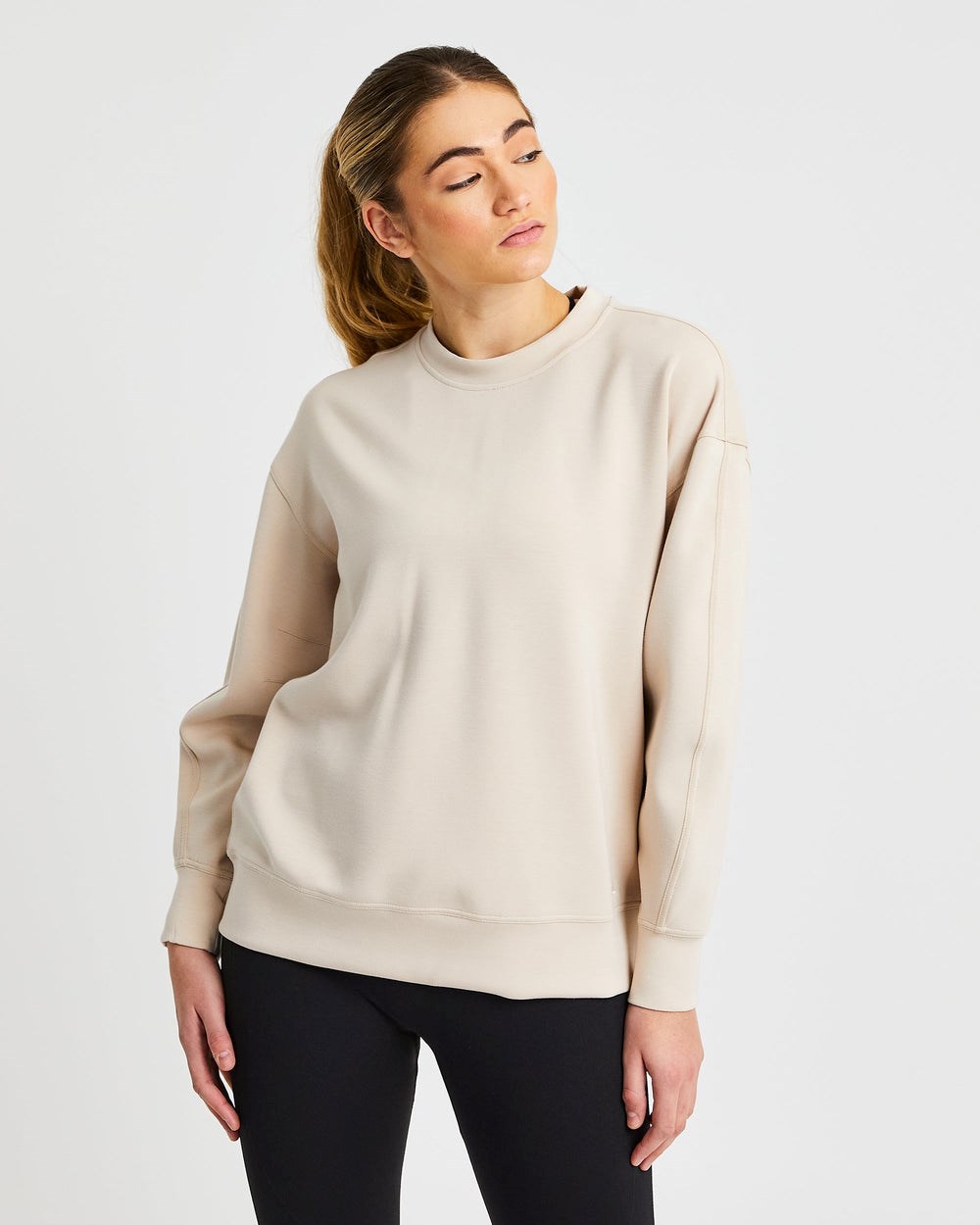 AYBL Oversized Jumper Weiß | 763-WQSOBX