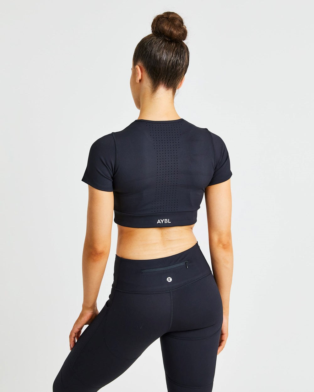 AYBL Pace Crop Top Schwarz | 571-PIQGFH