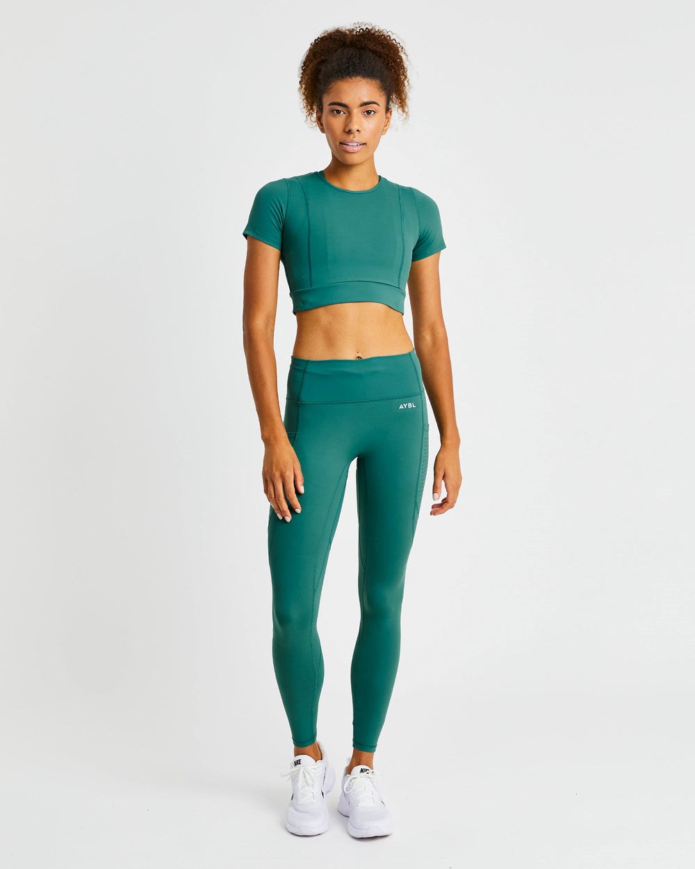 AYBL Pace Crop Top Tiefesgrün | 184-XVKFWJ