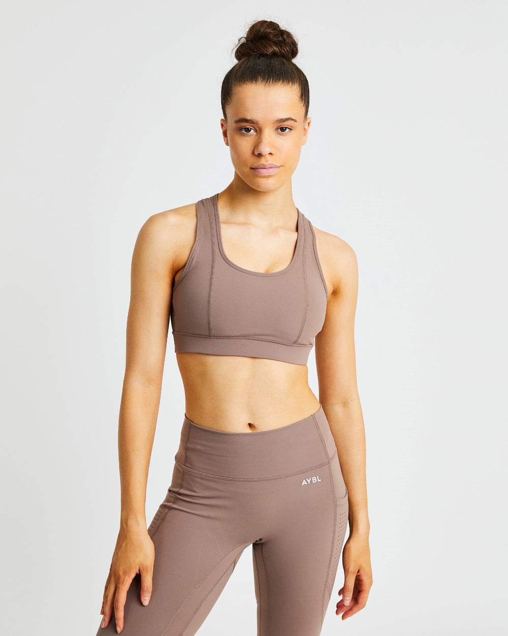 AYBL Pace Sports Bra Braun | 614-EJCLBZ