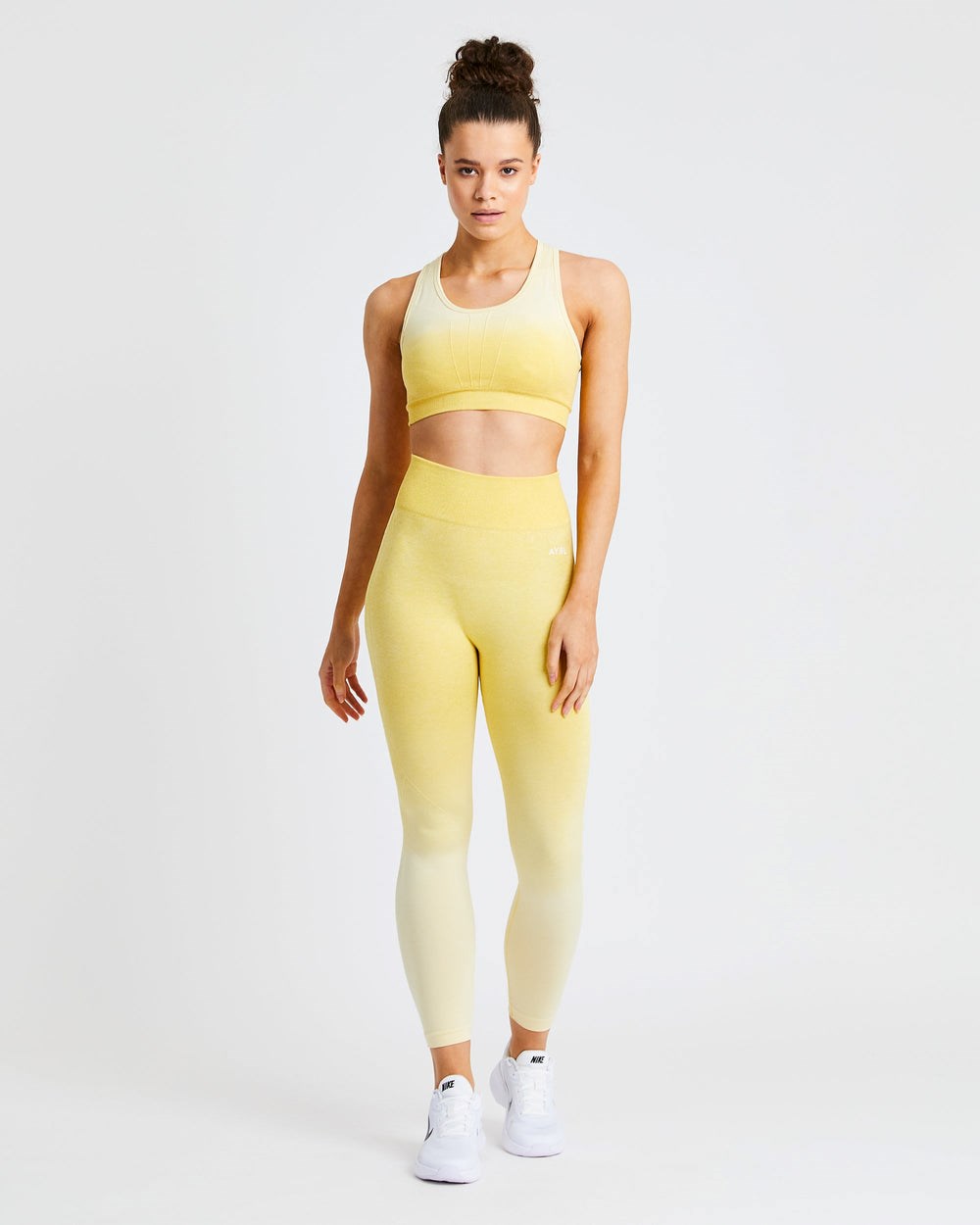 AYBL Pulse Ombré Seamless Leggings Gelb | 104-PNVXQH