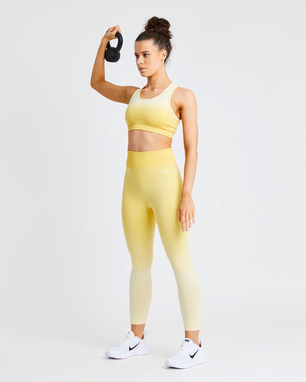 AYBL Pulse Ombré Seamless Leggings Gelb | 104-PNVXQH