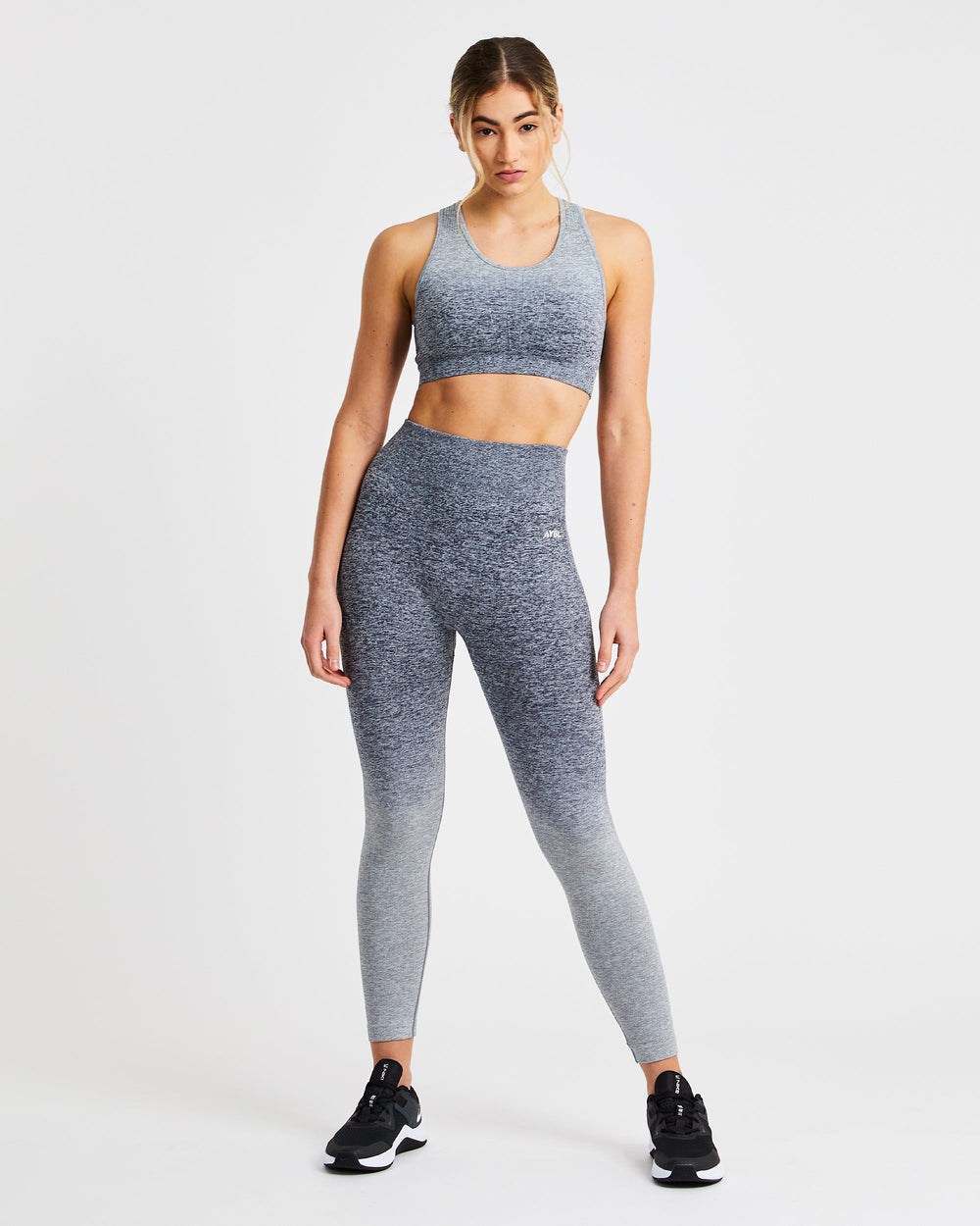 AYBL Pulse Ombré Seamless Leggings Grau | 781-ZNCMRB