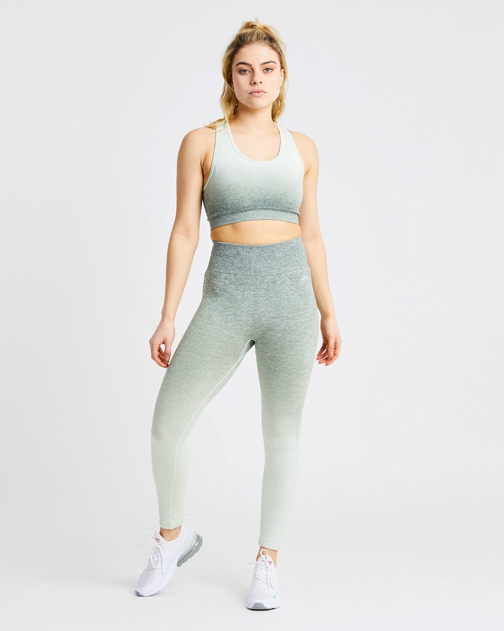 AYBL Pulse Ombré Seamless Leggings Khaki | 490-XWUFGL