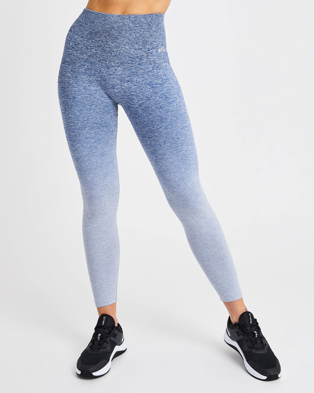 AYBL Pulse Ombré Seamless Leggings Navy | 257-GUBQWN