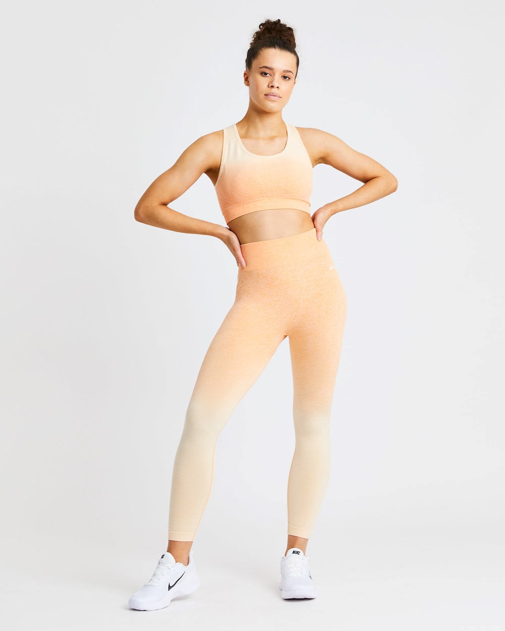 AYBL Pulse Ombré Seamless Leggings Orange | 102-BSVMFP