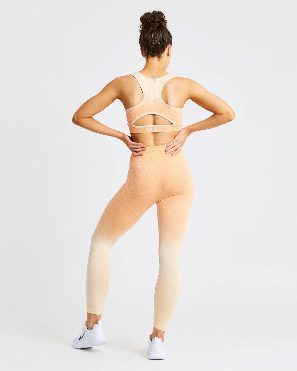 AYBL Pulse Ombré Seamless Leggings Orange | 102-BSVMFP