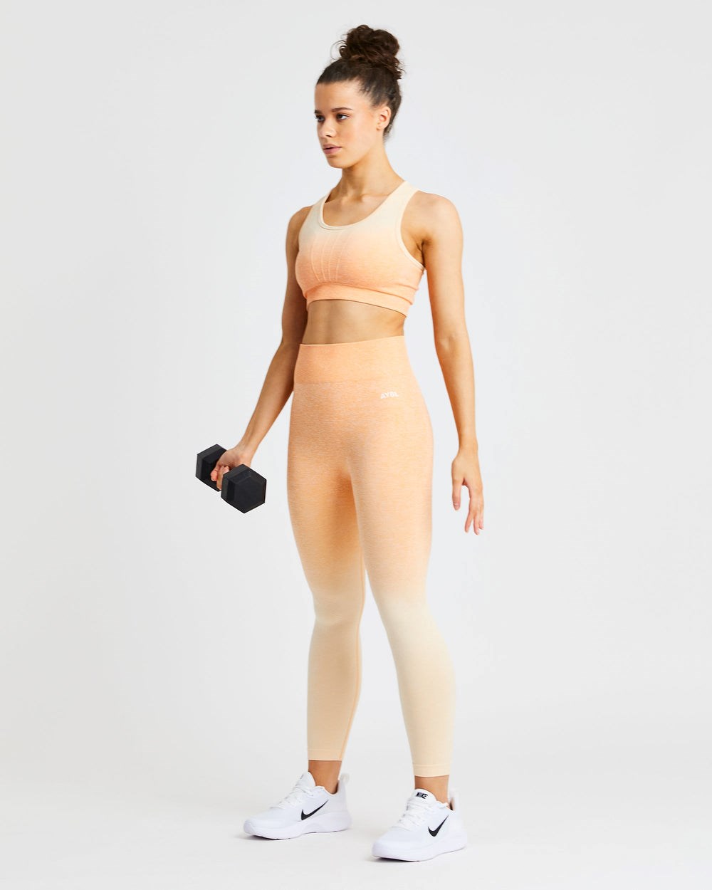 AYBL Pulse Ombré Seamless Leggings Orange | 102-BSVMFP